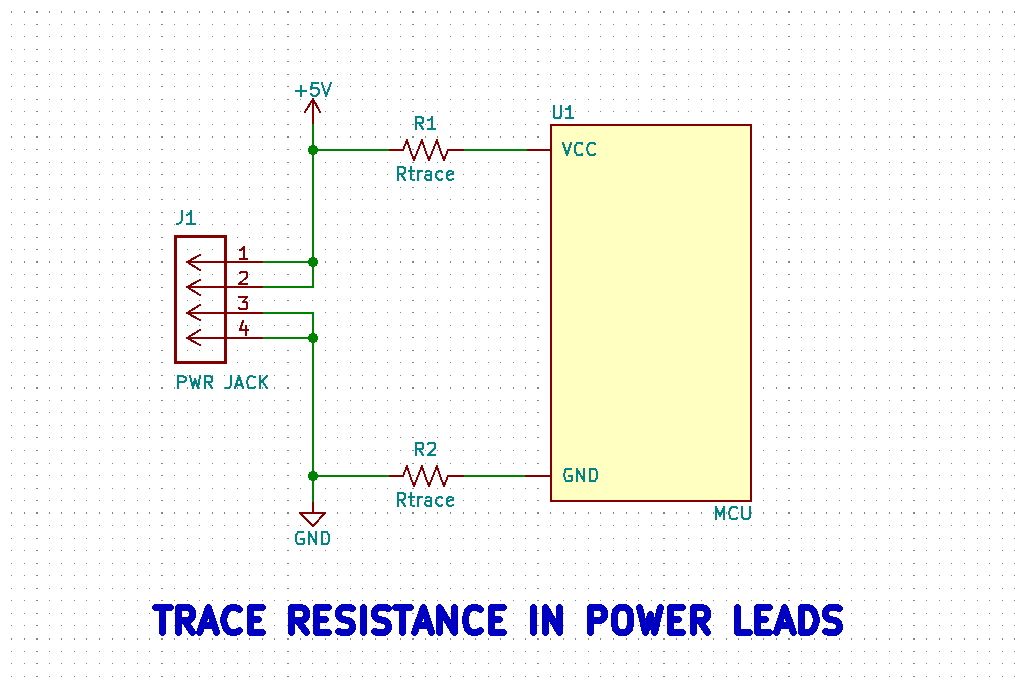 dc power circuit trace diagram